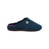 Pantofole blu da donna con spilletta Italia Trend, Ciabatte Donna, SKU p411000363, Immagine 0